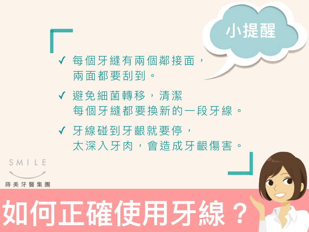 蒔美衛教文章用錯了等於沒用，五張圖看懂牙線正確用法.005