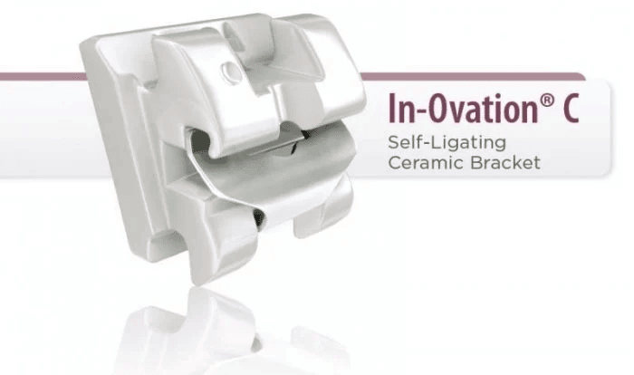 自鎖矯正器為牙材大廠Dentsply的In-Ovation系列，這款也是醫學中心經常會使用的類型。