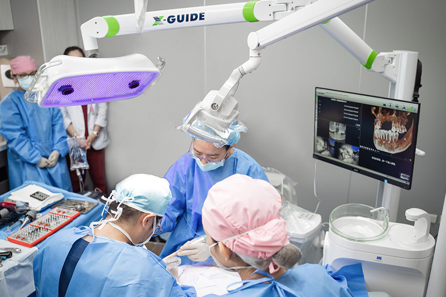 3D藍光精準導航植牙X-Guide手術流程