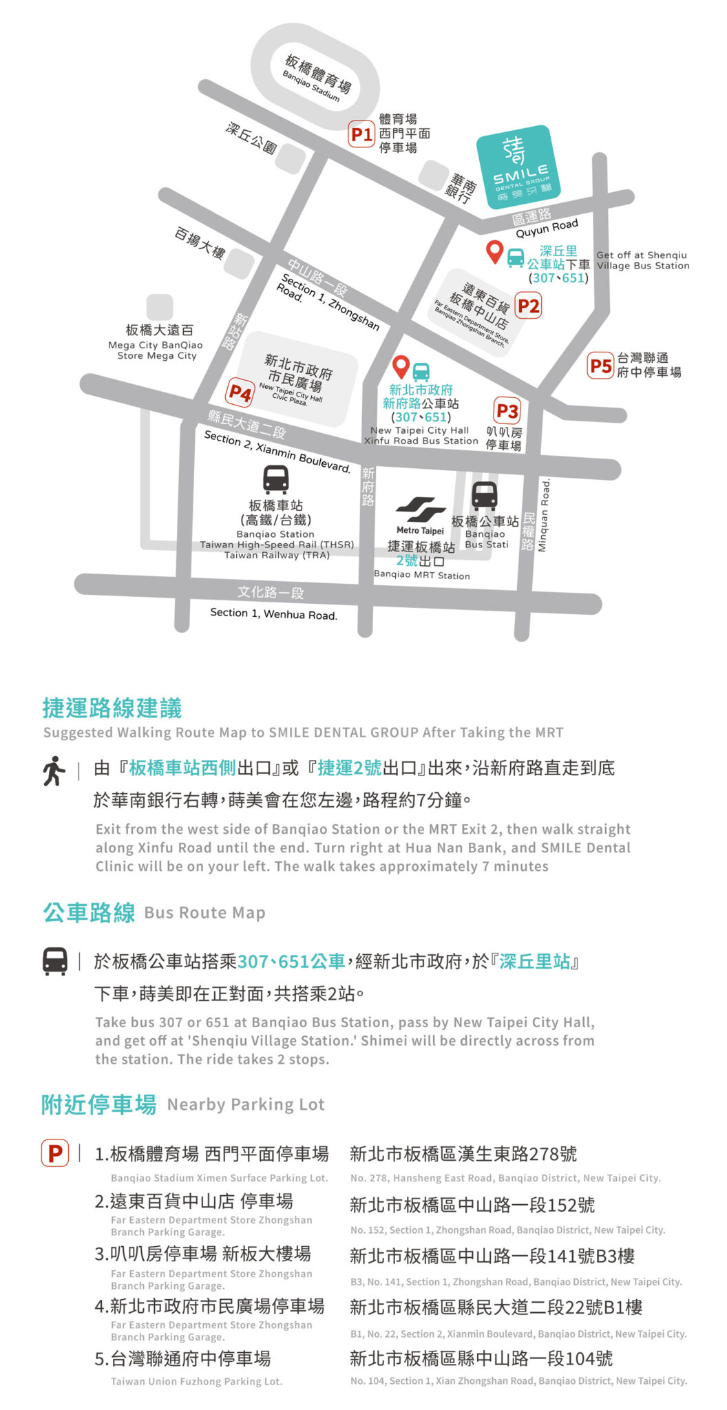 院所/板橋蒔美路線圖