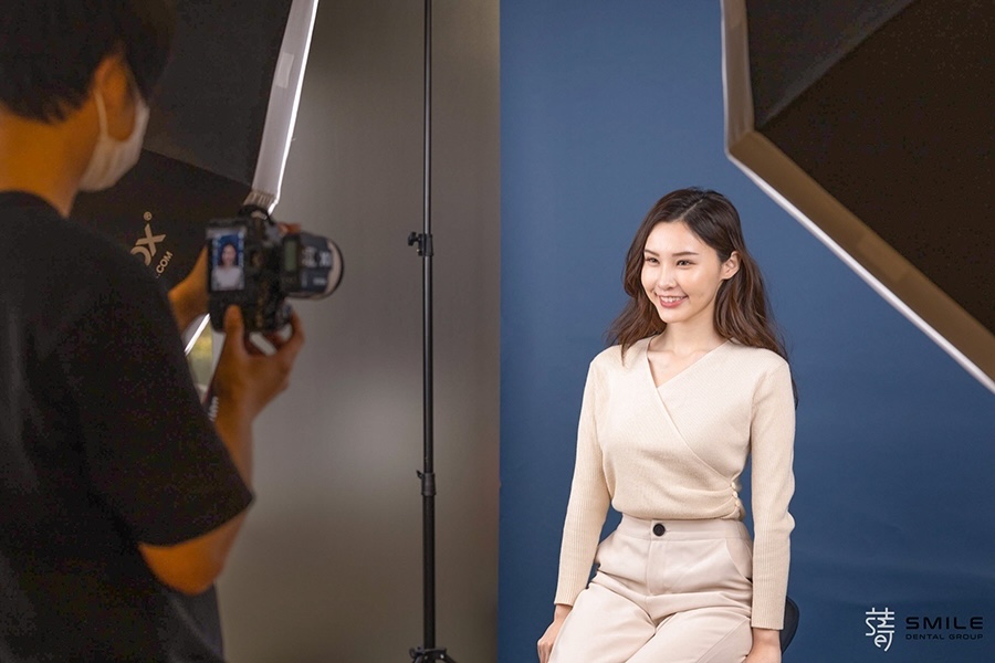 蒔美人像攝影棚笑容蛻變之旅：DSD讓瓷牙貼片更自然