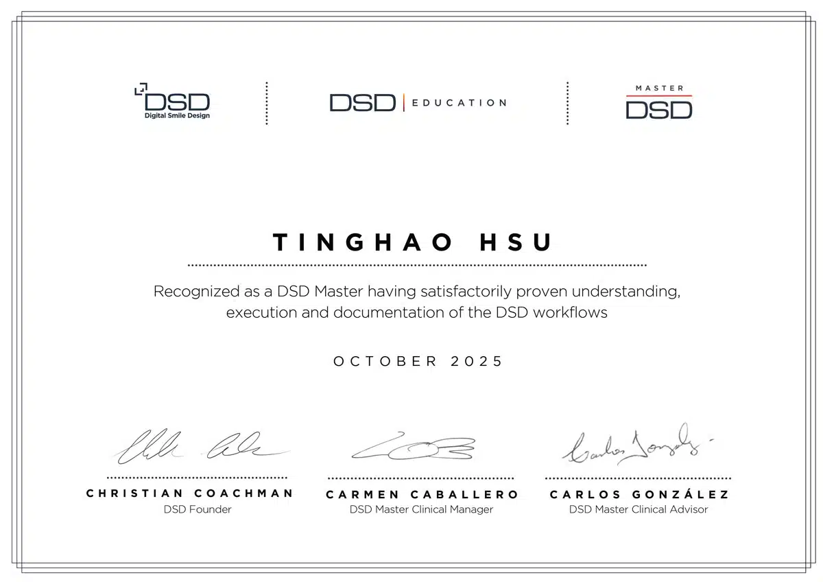許庭豪醫師-Tinghao-Hsu---DSD-Master-certificate