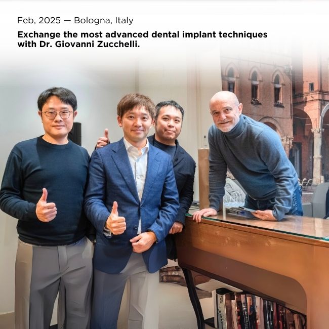 蒔美前進世界頂尖殿堂，向牙周再生權威 Giovanni Zucchelli 博士交流最先進植牙技術